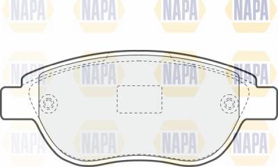 NAPA PBP7022 - Brake Pad Set, disc brake autospares.lv