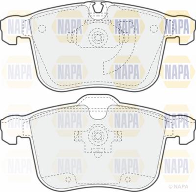 NAPA PBP7075 - Brake Pad Set, disc brake autospares.lv