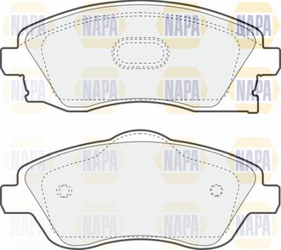 NAPA PBP7077 - Brake Pad Set, disc brake autospares.lv