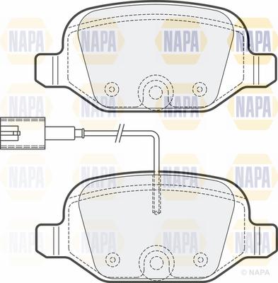 NAPA PBP7195 - Brake Pad Set, disc brake autospares.lv