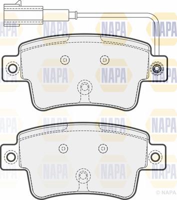 NAPA PBP7193 - Brake Pad Set, disc brake autospares.lv