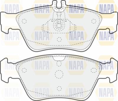 NAPA PBP7142 - Brake Pad Set, disc brake autospares.lv