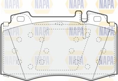 NAPA PBP7147 - Brake Pad Set, disc brake autospares.lv