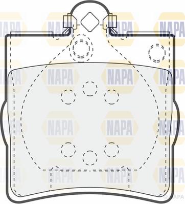 NAPA PBP7156 - Brake Pad Set, disc brake autospares.lv