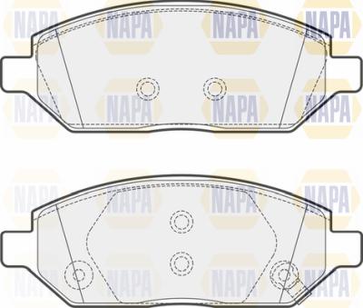 NAPA PBP7152 - Brake Pad Set, disc brake autospares.lv