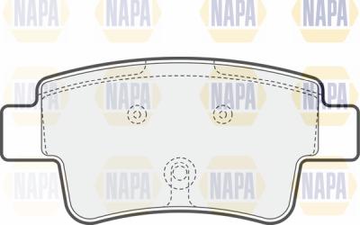 NAPA PBP7165 - Brake Pad Set, disc brake autospares.lv