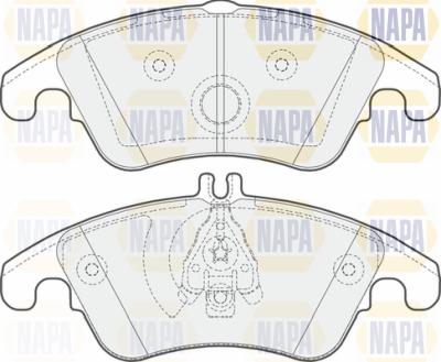 NAPA PBP7168 - Brake Pad Set, disc brake autospares.lv