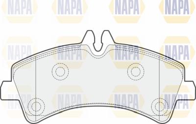 NAPA PBP7163 - Brake Pad Set, disc brake autospares.lv