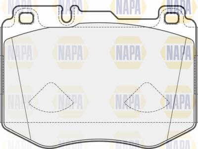 NAPA PBP7109 - Brake Pad Set, disc brake autospares.lv