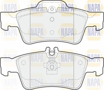 NAPA PBP7119 - Brake Pad Set, disc brake autospares.lv