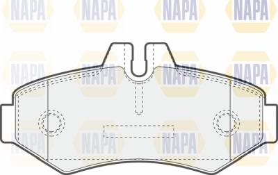 NAPA PBP7113 - Brake Pad Set, disc brake autospares.lv