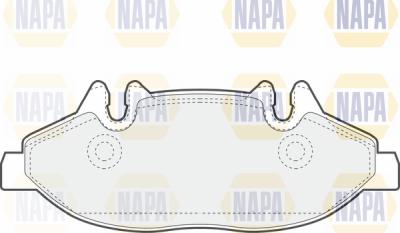 NAPA PBP7117 - Brake Pad Set, disc brake autospares.lv