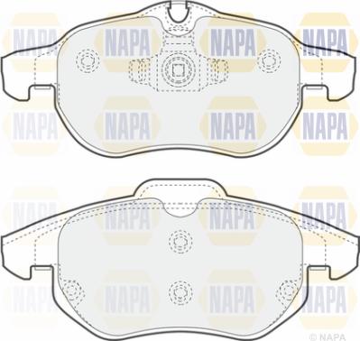 NAPA PBP7185 - Brake Pad Set, disc brake autospares.lv