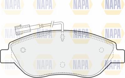 NAPA PBP7181 - Brake Pad Set, disc brake autospares.lv