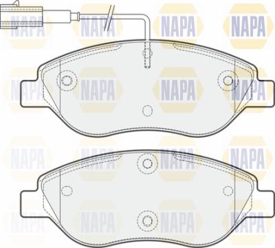 NAPA PBP7188 - Brake Pad Set, disc brake autospares.lv