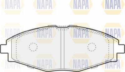 NAPA PBP7135 - Brake Pad Set, disc brake autospares.lv