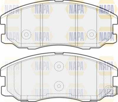 NAPA PBP7136 - Brake Pad Set, disc brake autospares.lv