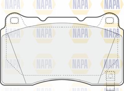 NAPA PBP7138 - Brake Pad Set, disc brake autospares.lv