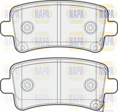 NAPA PBP7137 - Brake Pad Set, disc brake autospares.lv