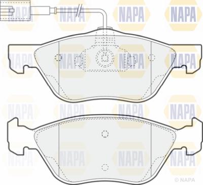 NAPA PBP7124 - Brake Pad Set, disc brake autospares.lv