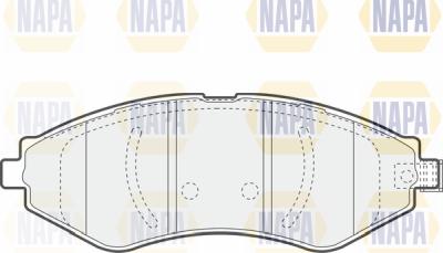 NAPA PBP7126 - Brake Pad Set, disc brake autospares.lv