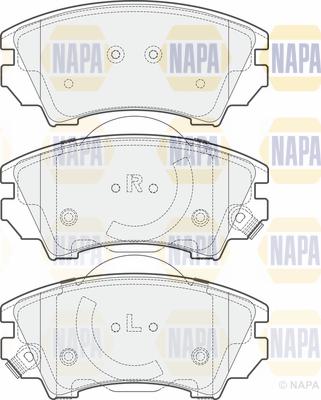 NAPA PBP7128 - Brake Pad Set, disc brake autospares.lv