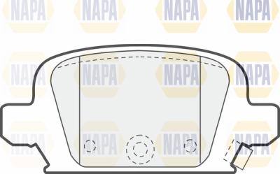 NAPA PBP7123 - Brake Pad Set, disc brake autospares.lv