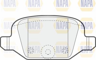 NAPA PBP7175 - Brake Pad Set, disc brake autospares.lv