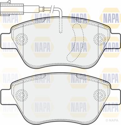 NAPA PBP7176 - Brake Pad Set, disc brake autospares.lv