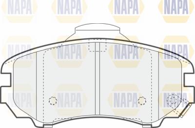 NAPA PBP7399 - Brake Pad Set, disc brake autospares.lv