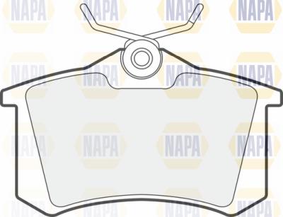 NAPA PBP7397 - Brake Pad Set, disc brake autospares.lv