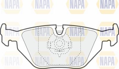 NAPA PBP7343 - Brake Pad Set, disc brake autospares.lv
