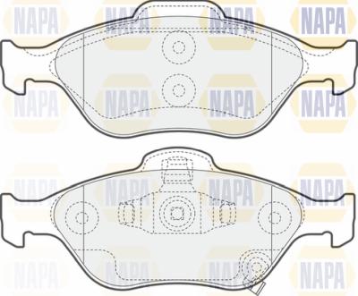 NAPA PBP7366 - Brake Pad Set, disc brake autospares.lv