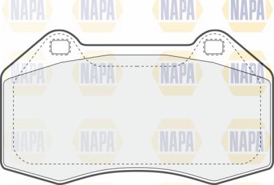 NAPA PBP7304 - Brake Pad Set, disc brake autospares.lv