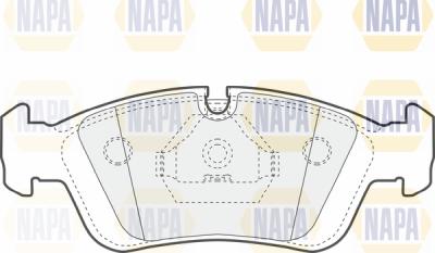 NAPA PBP7315 - Brake Pad Set, disc brake autospares.lv