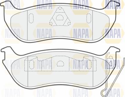 NAPA PBP7385 - Brake Pad Set, disc brake autospares.lv