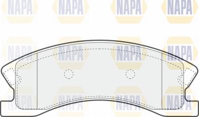NAPA PBP7386 - Brake Pad Set, disc brake autospares.lv