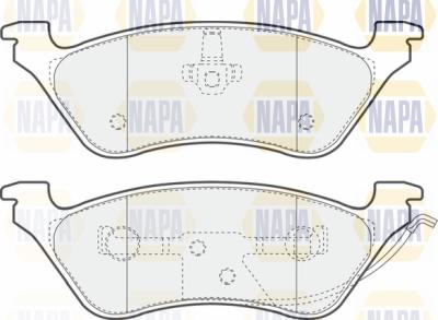 NAPA PBP7381 - Brake Pad Set, disc brake autospares.lv