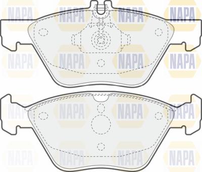 NAPA PBP7387 - Brake Pad Set, disc brake autospares.lv