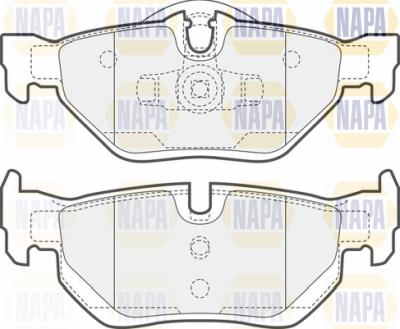 NAPA PBP7338 - Brake Pad Set, disc brake autospares.lv