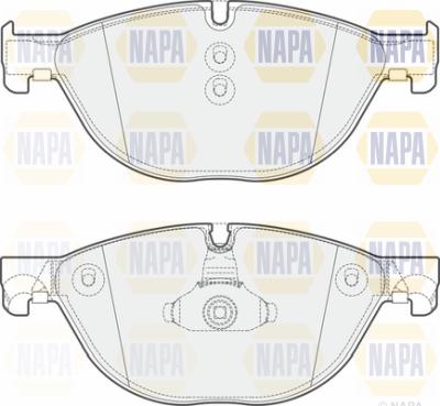 NAPA PBP7333 - Brake Pad Set, disc brake autospares.lv