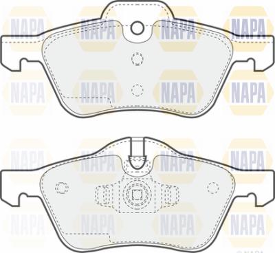 NAPA PBP7320 - Brake Pad Set, disc brake autospares.lv