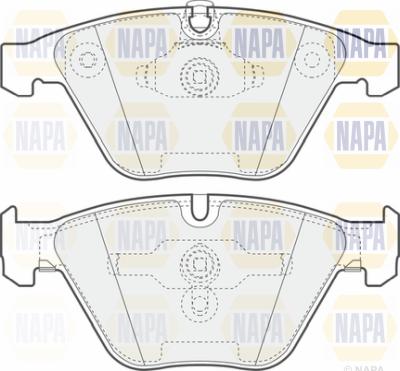 NAPA PBP7321 - Brake Pad Set, disc brake autospares.lv