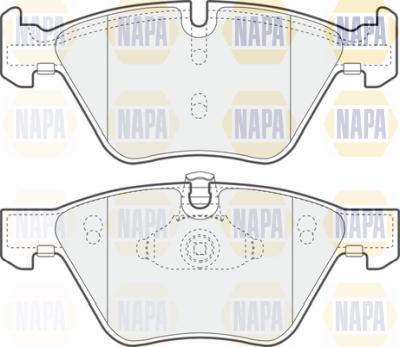 NAPA PBP7327 - Brake Pad Set, disc brake autospares.lv