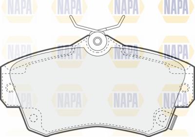 NAPA PBP7379 - Brake Pad Set, disc brake autospares.lv