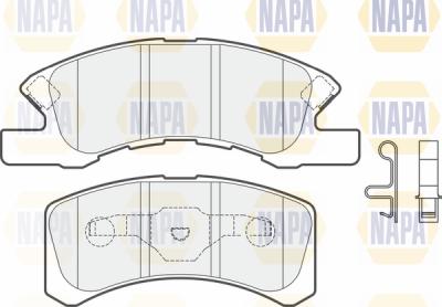 NAPA PBP7371 - Brake Pad Set, disc brake autospares.lv