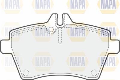 NAPA PBP7292 - Brake Pad Set, disc brake autospares.lv