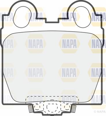 NAPA PBP7249 - Brake Pad Set, disc brake autospares.lv