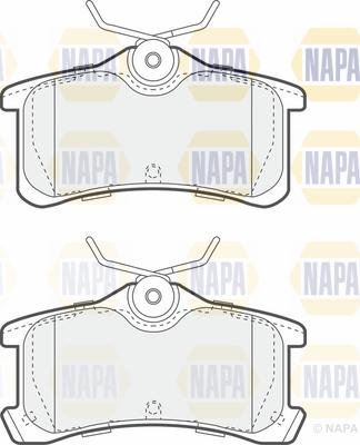 NAPA PBP7241 - Brake Pad Set, disc brake autospares.lv