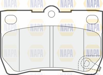 NAPA PBP7248 - Brake Pad Set, disc brake autospares.lv